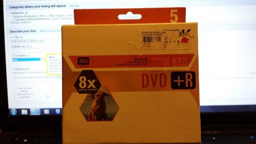 TDK DVD+R 4.7GB 8X 5 pack