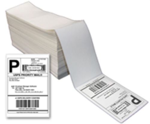 8000 Zebra FANFOLD 4&#034;x6&#034; Direct Thermal Shipping Labels