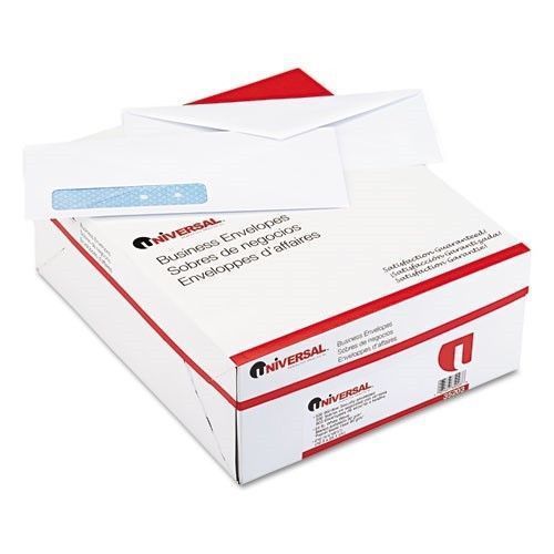 Security Tinted Window Business Envelope, V-Flap, #10, White, 500/Box #UNV35203