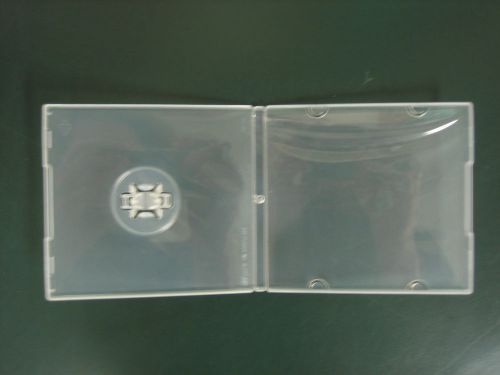 200 New 3&#034; Mini CD DVD Slim Poly Case w/Sleeve, Patented M-Lock Disc Hub, SF16SM