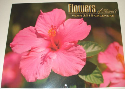 2015 Hawaiian Calendar - Beautiful Flowers of Hawaii - 12 month w/ FREE S&amp;H  #3