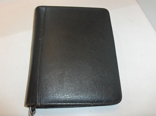 Franklin covey black genuine leather binder 7- 1  1/2 ” rings for sale