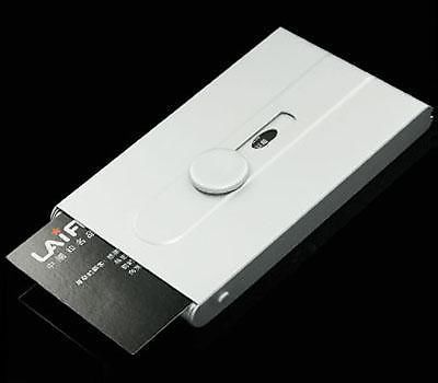 Slim auto sliding business name id card holder box case box b32s for sale