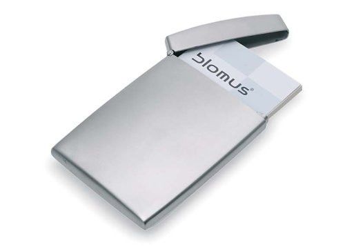 Brushed Stainless Steel Business Card Holder Durable Portable 18-20 Card Case
