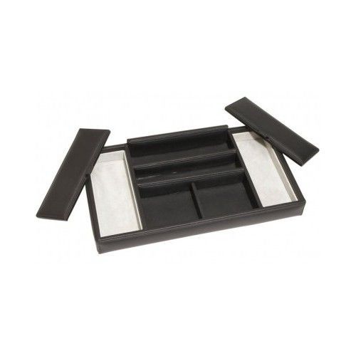 Royce Leather Men&#039;s Leather Valet Tray - Black Business Accessories NEW
