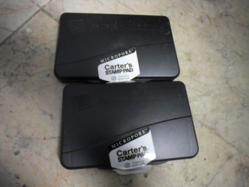 New !  2PK Carter&#039;s Stmp Pad Micropore Black color 2.75&#034; X 4.25&#034; 614894