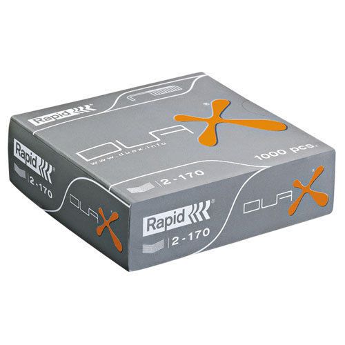 Esselte dual staples, heavy-duty , chisel point, 1000/bx. sold as box of 1000 for sale