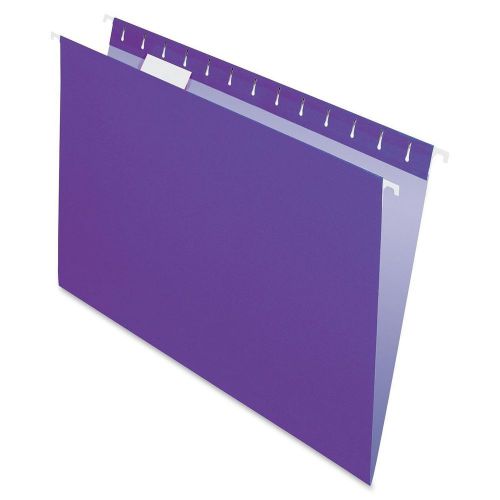 Pendaflex 81611 Recycled Colored Hanging File Folders, Letter, 1/5 Cut Tabs,