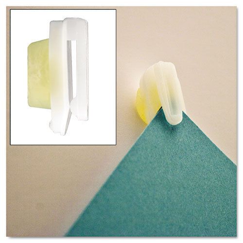 StikkiCLIPS, Plastic, White, 20/Pack