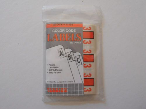 Tabbies End Tab Labels 71103  3s only  252 labels