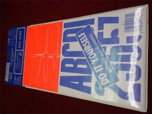 Orange 3 inch Alphanumeric Identification Sticker Vinyl Sign Maker Boat PWC KIT