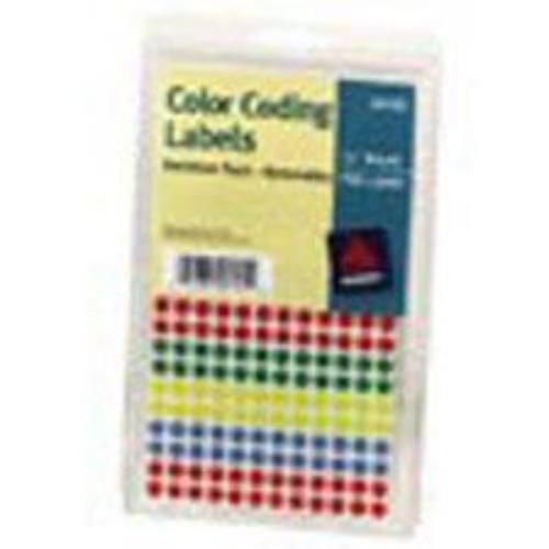 Avery Label Color Coding 1/4&#039;&#039; Round 760 Count Assorted