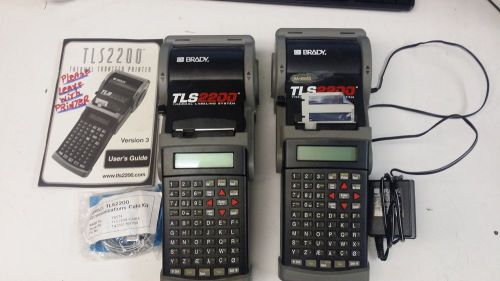 Pair of TLS220 thermal Transfer Printers  **PARTS ONLY** BR
