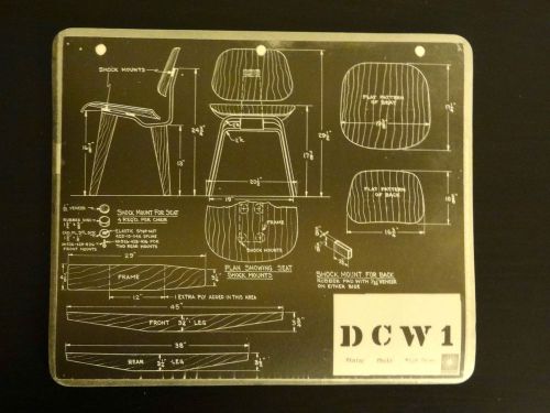 NEW EAMES OFFICE GALLERY DCW DCW1 CHAIR MOUSEPAD