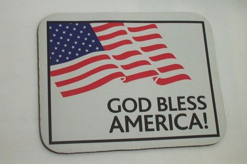 Flag Computer Mousepad Patriotic USA mouse pad for Computer God Bless American