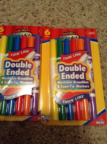 RoseArt 40273 thin Line Double Ended washable broadline &amp; superTip Makers