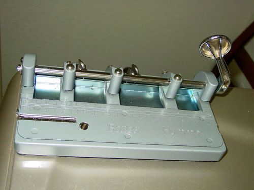 Bates Hummer Heavy Duty Professional Office Scrapbooking Adjustable Hole Punch