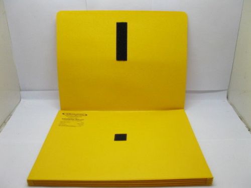 10Pcs Paper Yellow File Folder Expanding Wallet