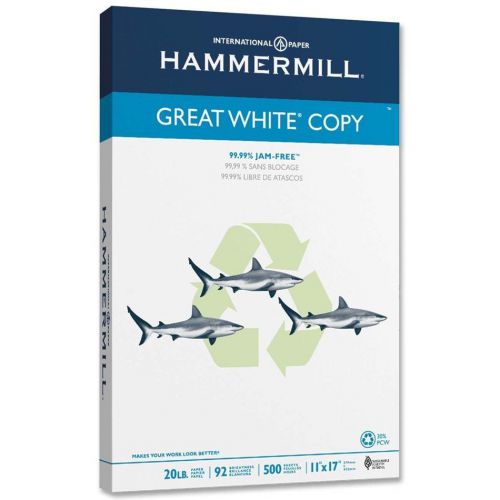 NEW Hammermill Great White Copy Legal Paper 500 Sheets 20lbs 8.5&#034;x14&#034;
