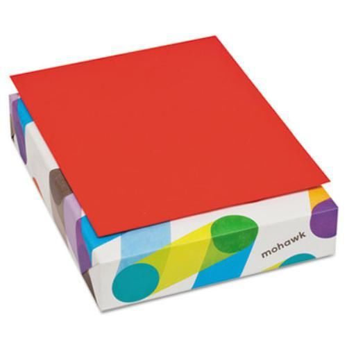 Mohawk 471608 britehue multipurpose colored paper, 20lb, 8-1/2 x 11, red, 500 for sale