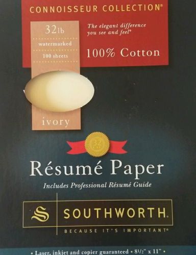 Southworth Cotton Resume Paper - Ivory 29 sheets