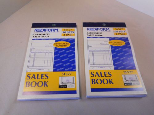Rediform Sales Book 5L527, 50 Sets 2 Part, 2 Books