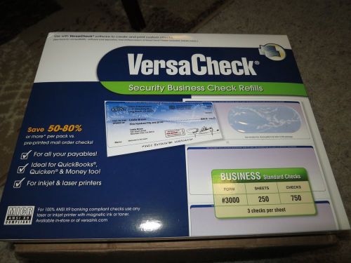 750 Versa Security Blank Business Checks