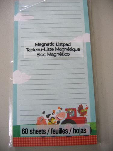 STUDIOS 18 - 60 SHEET MAGNETIC NOTEPAD FARM COMICAL MOTIF CUTE NIP CUTE