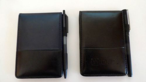 2-Leeds Leather Note Pads 3.5&#034; x 5.25, Gently Used