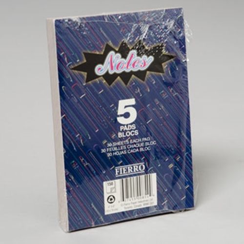 5 NOTES GLUE PA D4X6 INCH 150 CT NEWSPRINT PAD, Case of 48