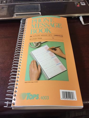 TOPS Phone Call Book - TOP4003