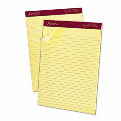 Ampad Ruled Pad, Legal/Wide Rule, Canary,12 - 50-Sheet Pads(TOP20020)