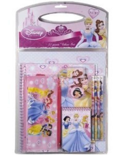Princess Stationery Set 11 pcs pack pencils note pads Cinderella Belle DIsney