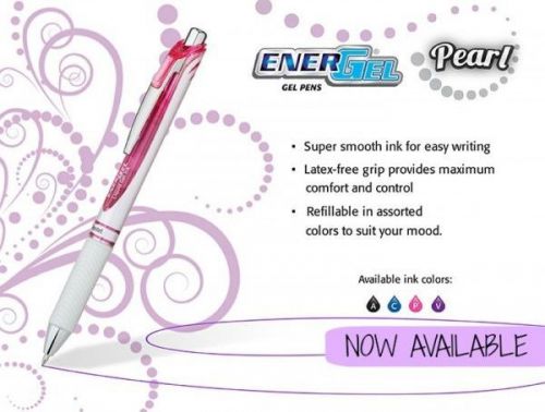 Pentel Energel Pearl Twin Pack Gel Ink Pens