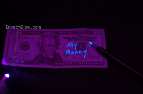 Invisible ink marker with metal arachnid mini led blacklight for sale