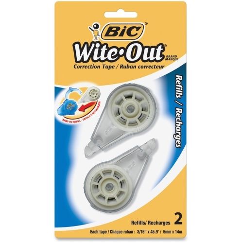 Wite-Out Correction Tape Refill Cartridge - 1 Line(s) - Odorless- 6 / Pack