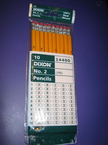Dixon Ticonderoga-14400 Writing Pencil - #2 Pencil Grade-Yellow-100% Real Wood