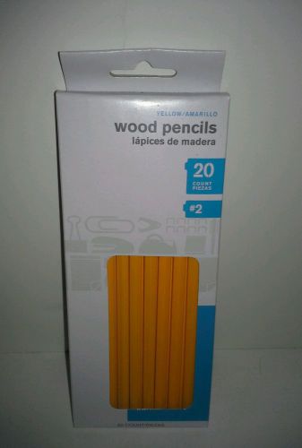 Brand new 20 pack wood pencils (yellow) for sale