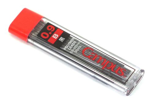 KOKUYO Campus Mechanical Pencil Lead Refills Japan 0.9mm [B] [Black]