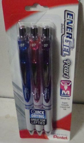 9  energel new pearl barrel 0.7mm rt gel pens purple pink blue ink for sale