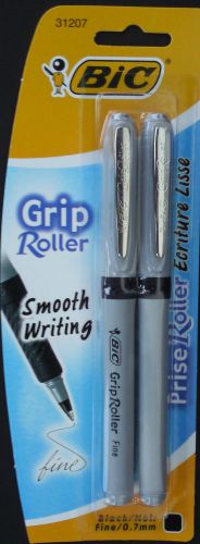 BIC GRIP ROLLER FINE POINT PEN 0.7mm  2 Pens/Pack  #31207