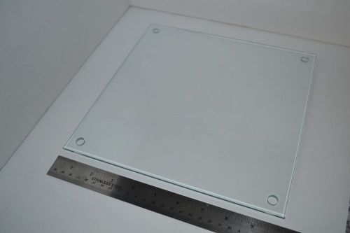 10&#034; x 10&#034; Tempered Glass Sign Display. Art/Photo Wall Display Standoff required