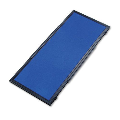 Quartet display system header panel, fabric, 24x10, blue/gray/black pvc frame for sale