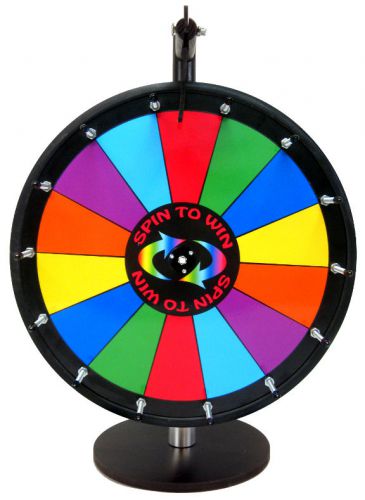 18in portable trade show promotion spin to win prize wheel-dry erase model for sale