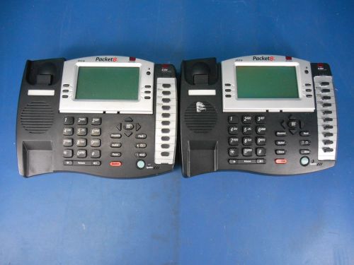 LOT of 2: PACKET8 Virtual Office ST2118 VOIP Phone, No Headset, No Mount Bracket