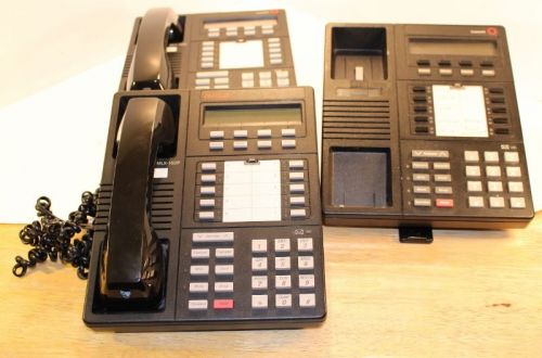 Lot of 3 Pre-Owned Black LUCENT Business Phones MLX-10DP Business Office