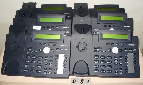 Lot of 6 Snom 320 VoIP Phone, without a handsets, for parts
