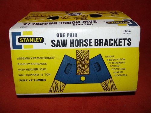 Stanley Sawhorse Brackets One Pair New for 2 X 4 Lumber 326-A Metal