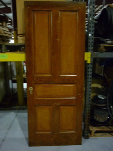 Antique solid oak 5 panel door for sale
