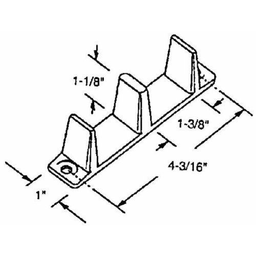 NEW Slide-Co Nyl Wardrobe Flr Guide (Pack Of 6) 16451 Closet Door Hardware